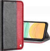 Voor iPhone 11 Pro Max Business effen kleur stiksel Horizontale flip lederen tas, met houder & kaartsleuven en portemonnee (rood)