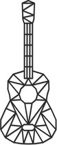 Bois-Cadeau - Guitare Acoustique - Petit - Zwart - Animaux et formes géométriques - Bois - Découpé au laser