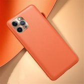 Voor iPhone 11 Pro Max Shockproof TPU Soft Edge Skinned Plastic Case (oranje)