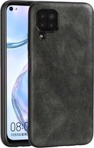 Voor Huawei Nova 6 SE Crazy Horse Getextureerd Kalfsleer PU + PC + TPU Case (Donkergroen)