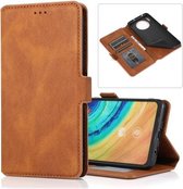 Voor Huawei Mate 30 Retro Magnetische Sluiting Horizontale Leren Flip Case met Houder & Kaartsleuven & Fotolijst & Portemonnee (Bruin)