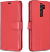Voor Xiaomi Redmi Note 8 Pro Crazy Horse Texture Horizontale Flip Leather Case met houder & kaartsleuven & portemonnee & fotolijst (rood)