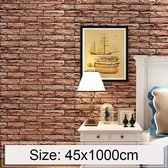 Artisan Brick Creatieve 3D Steen Baksteen Decoratie Behangstickers Slaapkamer Woonkamer Muur Waterdicht Behangrol, Afmeting: 45 x 1000cm