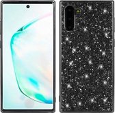 Plating Glittery poeder schokbestendig TPU-hoesje voor Galaxy Note 10 (zwart)