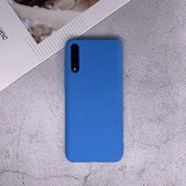 Voor Huawei Enjoy 10s schokbestendig Frosted TPU beschermhoes (lichtblauw)