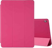 Voor iPad Air 3 10,5 inch horizontale Flip Smart lederen tas met drie vouwen houder (Rose Red)