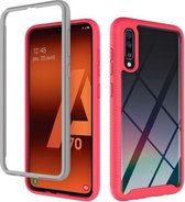 Voor Samsung Galaxy A70 Starry Sky Solid Color Series schokbestendige pc + TPU beschermhoes (rood)