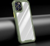 Dawn Series Airbag schokbestendig TPU-hoesje voor iPhone 12/12 Pro (legergroen)