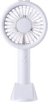 TF02 handheld bureaulamp ventilator mini draagbare USB mobiele telefoon houder ventilator (wit)