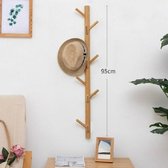 Bamboe Houten Muurhanger Haak Kapstok Kleerhanger Stand Muur Ophangbeugel, Stijl: 11 Haken (natuurlijke kleur)