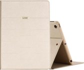 Voor iPad 9,7 inch (2017) GEBEI PU + TPU horizontale flip lederen tas met houder en kaartsleuven (goud)