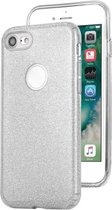Voor iPhone 7 TPU Glitter All-inclusive beschermhoes (zilver)
