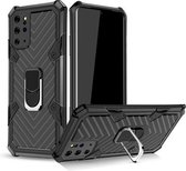 Voor Samsung Galaxy S20 + Cool Armor PC + TPU schokbestendig hoesje met 360 graden rotatie ringhouder (zwart)