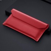 Voor Samsung Galaxy Z Fold2 5G Opvouwbaar rundleer Zakelijke Shckproof horizontale flip-hoes (rood)