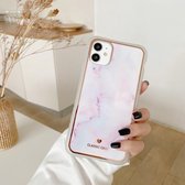 IMD Stars River Marble Pattern schokbestendige TPU beschermhoes voor iPhone 12 Pro Max (C8)