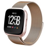 Fitbit Versa 2 Milanese Band  Goud - Maat: SM