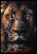 Scar Lion A2 botanische jungle dieren poster
