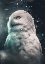 Owl Plexiglas 70x100 cm botanische jungle dieren wanddecoratie