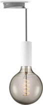 Home Sweet Home - Moderne Verlichtingspendel Move me-Pulley - hanglamp geschikt voor E27 LED lichtbron - Wit - 12/12/154cm - Pendellamp geschikt voor woonkamer, slaapkamer en keuken