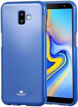 GOOSPERY I JELLY METAL TPU beschermhoes voor Galaxy J6 + (blauw)