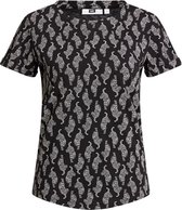 WE Fashion Dames T-shirt met luipaarddessin