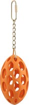 JW Nutcase voor vogels - Vogelspeelgoed - Vogelkooi accessoire - Oranje - Rubber