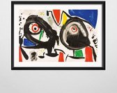 Joan Miro Poster 9 - 50x70cm Canvas - Multi-color