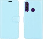 Huawei Y6p Hoesje - Mobigear - Classic Serie - Kunstlederen Bookcase - Blauw - Hoesje Geschikt Voor Huawei Y6p