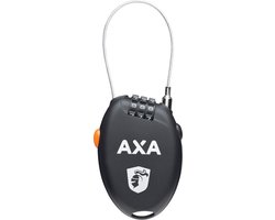 AXA Roll Kabelslot – 75 cm – 3‑cijferige code – Compact Accessoire‑slot – Zwart