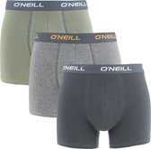 O'Neill boxers 3P plain combi groen & grijs - M