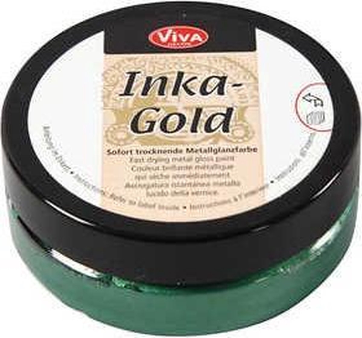 Pasta Wax - Metallic Verf - Inka Gold - emerald - Viva Decor - 50ml