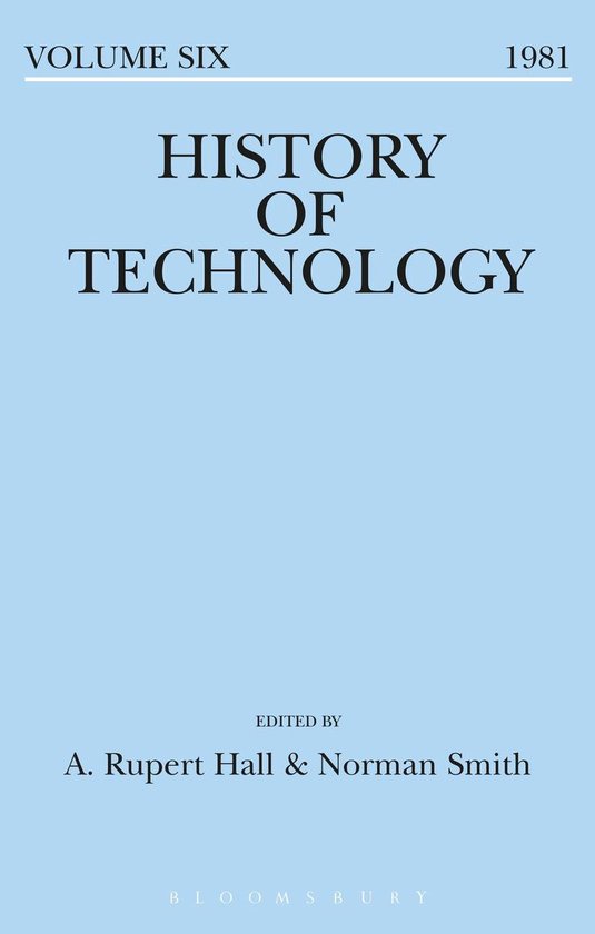 History of Technology - History of Technology Volume 6 - cover