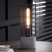 Tafellamp Cilinder - Grijs - Beton - Ø12cm - Lamp Wire Frame - Giga Meubel
