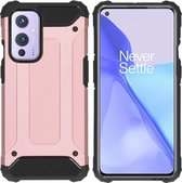 iMoshion Rugged Xtreme Backcover OnePlus 9 hoesje - Rosé Goud