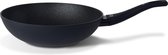 Laviro Wok pan inductie - Ø 28 cm - met anti-kleeflaag - zwart nu tijdelijk met GRATIS glasdeksel