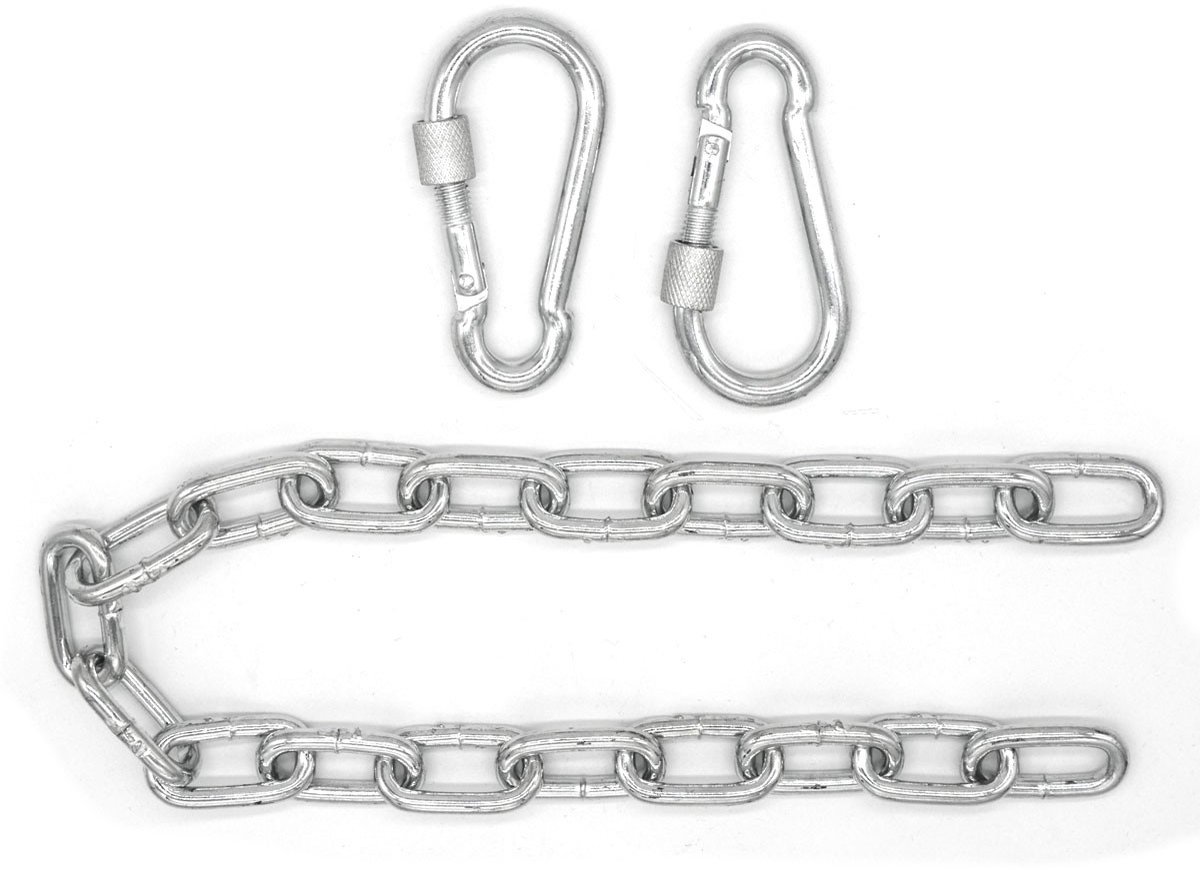 50cm Hangende Stoelketting tot 230kg - 2 Karabijnhaken - Schommel Hangmat Bokszak Ophanging