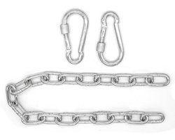 230kg Ophangketting met Karabijnhaken - 50cm Ophanging - Ketting voor Schommel Hangstoel Hangmat