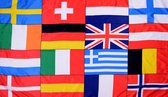 Decoratievlag internationaal 100 x 150 cm