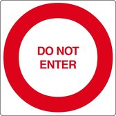Vloerpictogram Do Not Enter Wit & Rood Anti-slip-vloersticker
