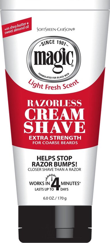 Rood flexibel Getalenteerd Magic Razorless Cream Shave Extra Strength 170 gr | bol.com