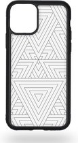 White triangular inception Telefoonhoesje - Apple iPhone 11 Pro