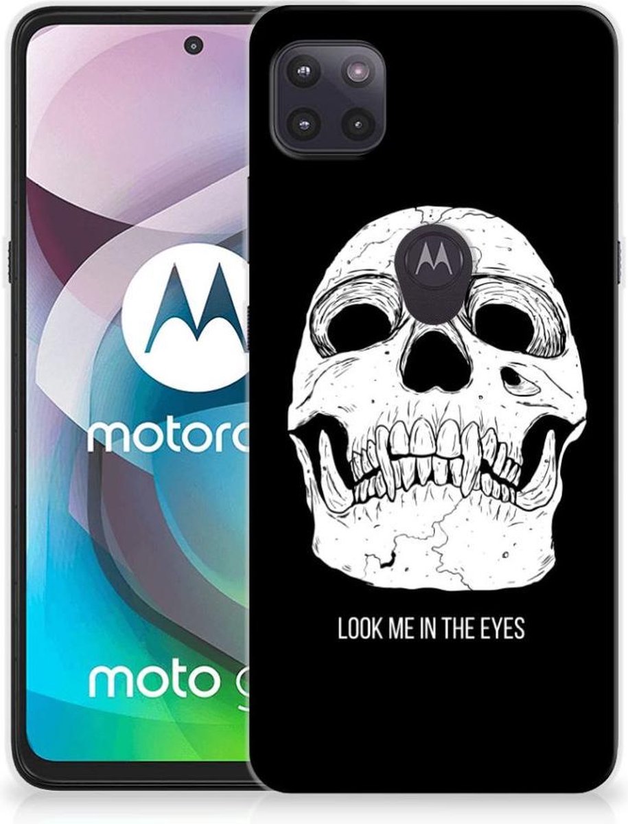 Silicone Back Case Motorola Moto G 5G Skull Eyes
