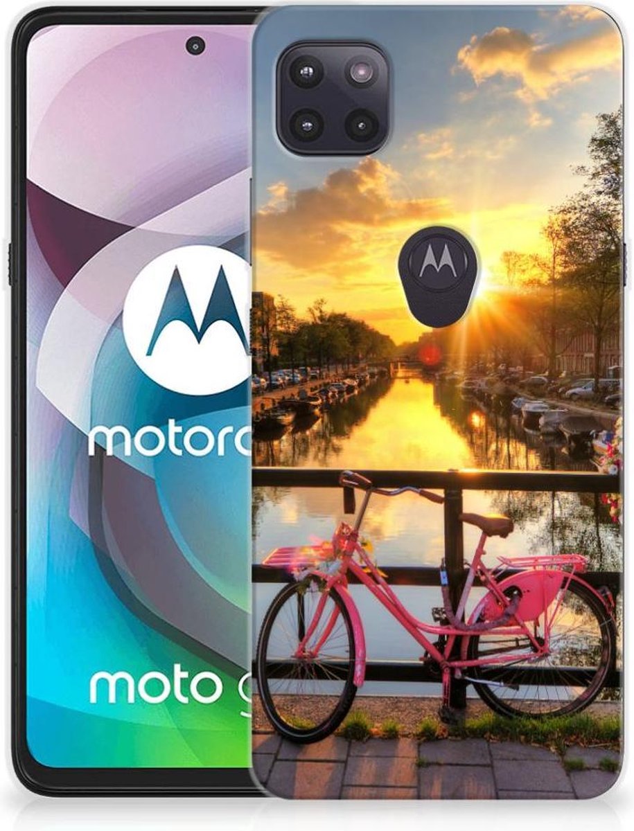 Motorola Moto G 5G Siliconen Back Cover Amsterdamse Grachten