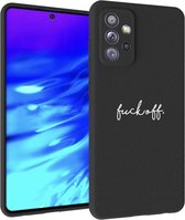 iMoshion Design voor de Samsung Galaxy A72 hoesje - Fuck Off - Zwart