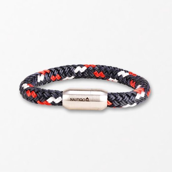 Touw armband Rood en Wit S