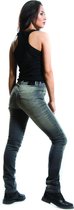 Motto Wear Stella slim fit Dames Motorjeans - Zomer Motorbroek - Grijs - Maat M  W32