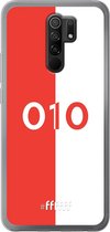 6F hoesje - geschikt voor Xiaomi Redmi 9 -  Transparant TPU Case - Feyenoord - 010 #ffffff