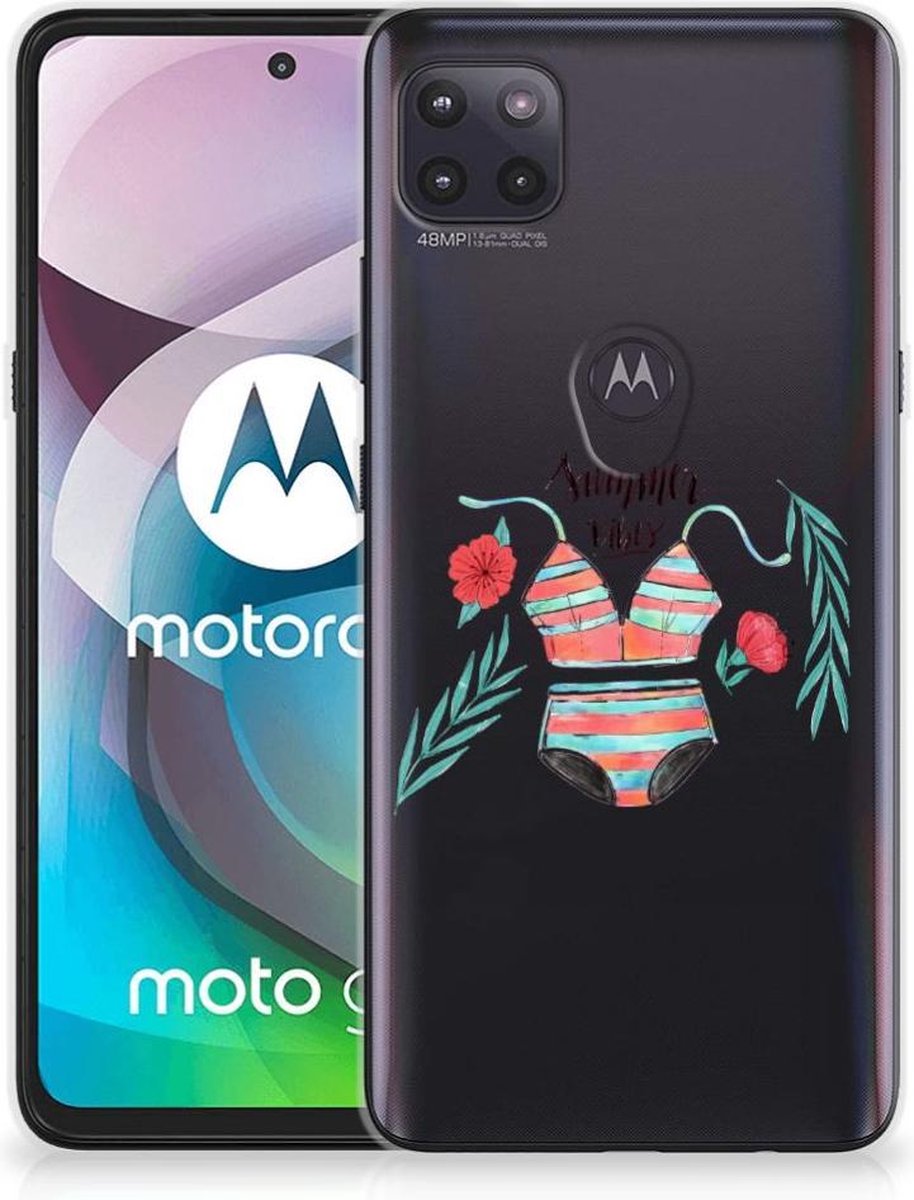 Motorola Moto G 5G Telefoonhoesje met Naam Boho Summer