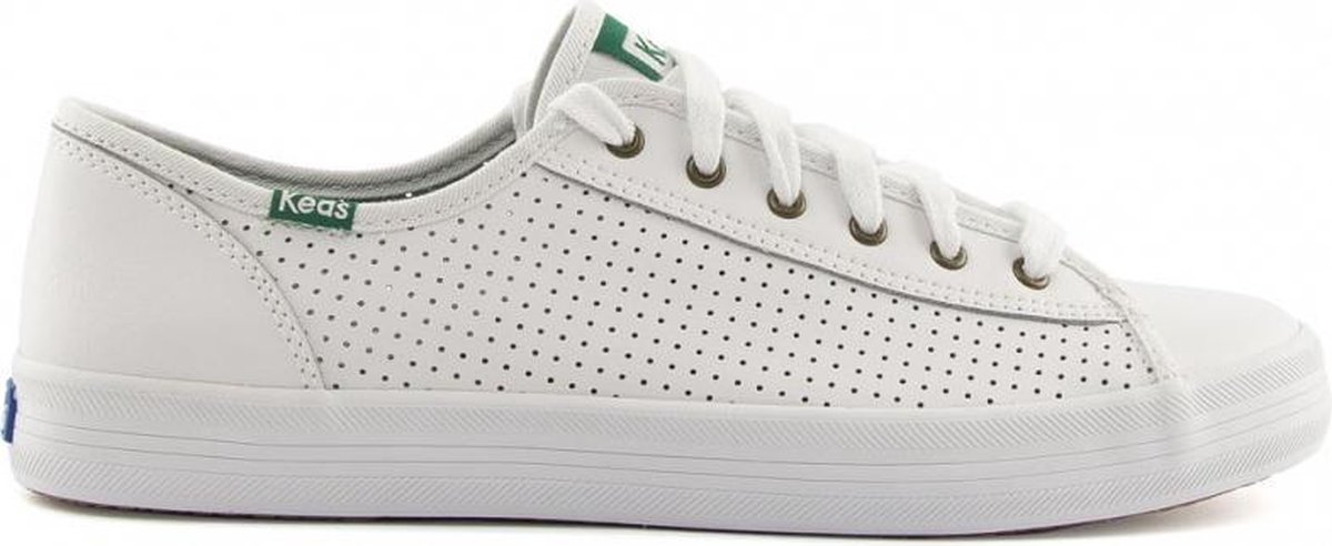 Keds Kickstart Retro Perf Leather White Green Dames Veterschoenen Wit -  Schoenen.nl