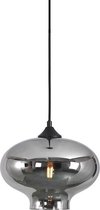 Artdelight - Hanglamp Toronto Ø 27 cm rook glas zwart